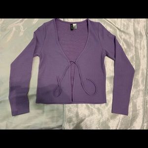 Tie front H&M top - Size S Never Worn